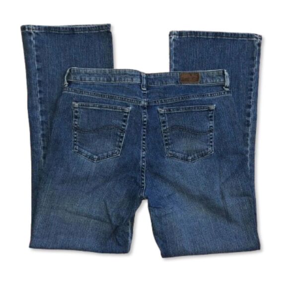 90s Vintage Lee Classic Denim Wash Bootcut Jeans size 14 - Picture 1 of 6